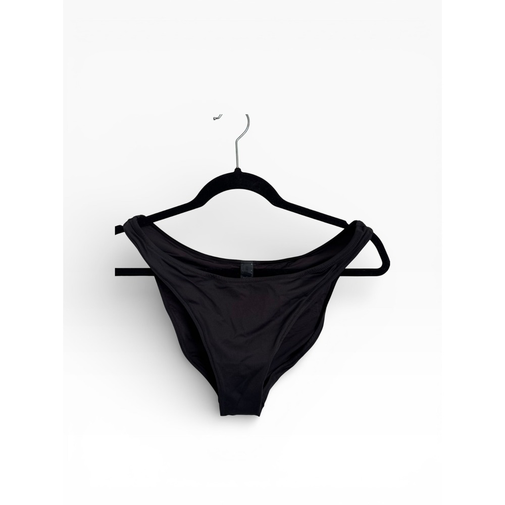 Skims Signature Swim Dipped Mid Coverage Bottom bb-brf-7903w Onyx Large NWT